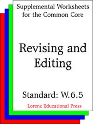 cover image of CCSS W.6.5 Revising and Editing